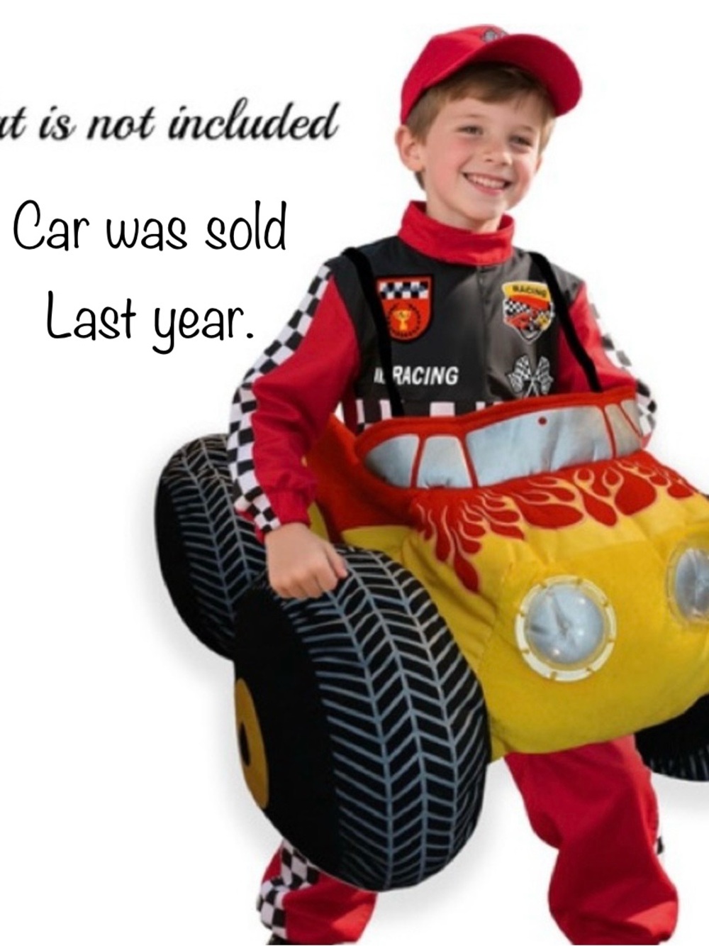 Kids Red Racing Jumpsuit - Picture 9 of 9